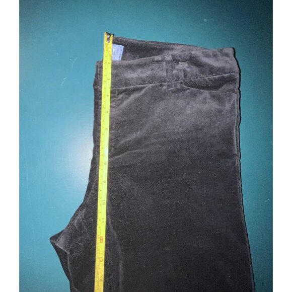 Old Navy Mid Rise Pixie Ankle Length Velvet Pants Size 10 Solid Black with Tags - Picture 6 of 9